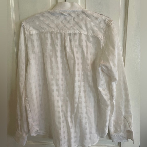 Rails white gauze button down size medium - Picture 2 of 4